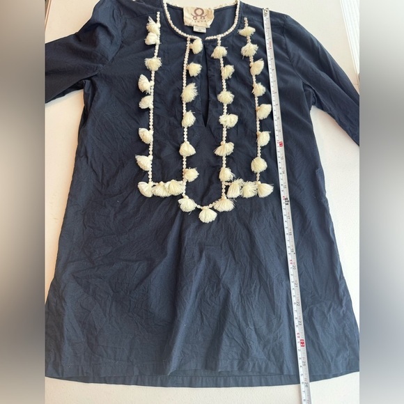 Figue Embroidered Tassel Tunic Top Size XS - Picture 3 of 6